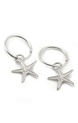 Dainty London Starfish Hoop Earring