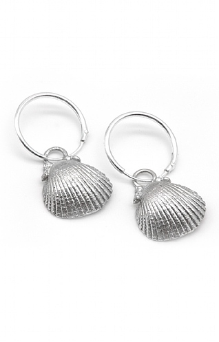 Dainty London Cornish Seashell Hoops