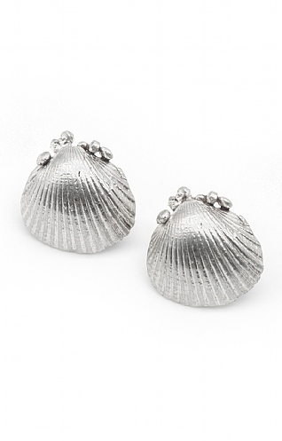 Dainty London Cornish Seashell Stud Earrings