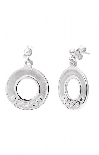 Shetland Jewellery Celtic Knotwork Half Circle Drop Earrings
