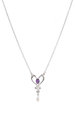 Shetland Jewellery Glasgow Girls Pearl Heart Pendant