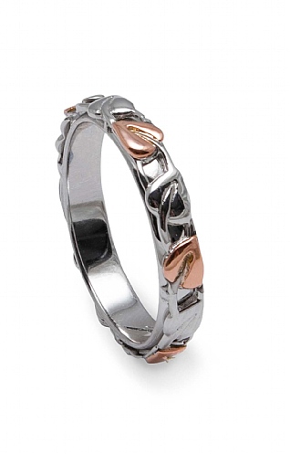 Clogau Silver and Rose Gold Tree of Life Ring