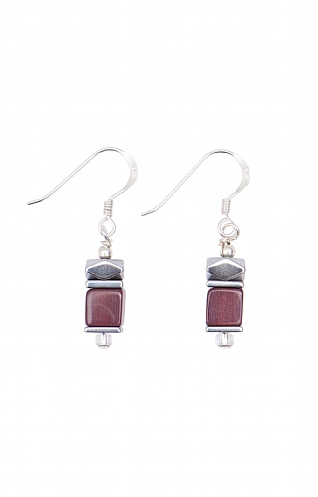Arran Bay Cat’s Eye & Hematite Earrings