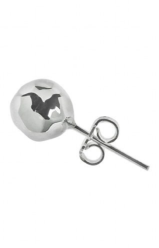 Tianguis Jackson Silver Small Hammered Ball Stud Earrings