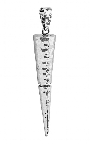 Tianguis Jackson Silver Hammered Cone Pendant