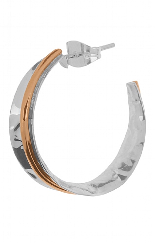 Tianguis Jackson Silver and Copper Hoop Earrings