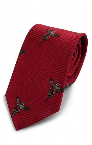 Woven Flying Pheasant Tie Woven Flying Pheasant Tie