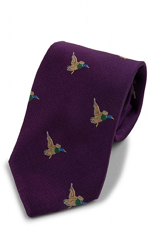 Flying Duck Woven Silk Tie Flying Duck Woven Silk Tie