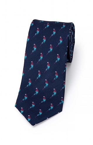 Parrot Woven Silk Tie