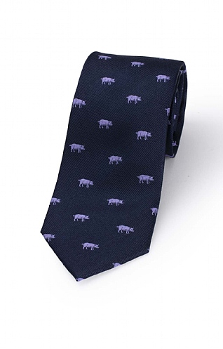 Warthog Woven Silk Tie