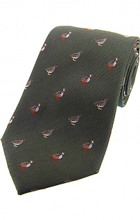 Silk Woven Partridge Tie