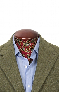 Paisley Printed Silk Cravat Paisley Printed Silk Cravat