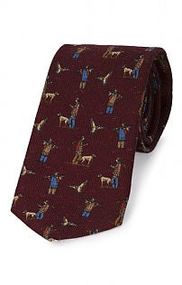Italian Printed Wool Shooting Tie