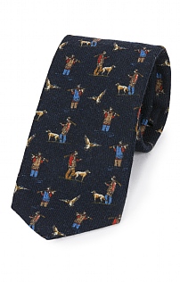 Italian Printed Wool Shooting Tie