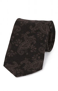 Italian Printed Silhouette Paisley Tie