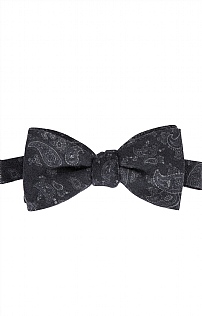 Italian Printed Wool Paisley Bow Tie