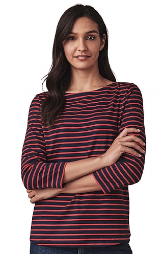 Ladies Crew Clothing Essential Breton T-Shirt