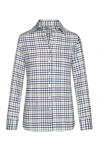 Brushed Cotton Ladies Tattersall Shirt