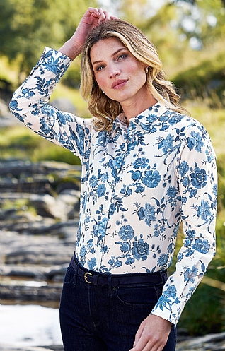 Liberty Print Cotton Lawn Blouse