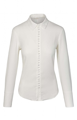 Covered Button Blouse