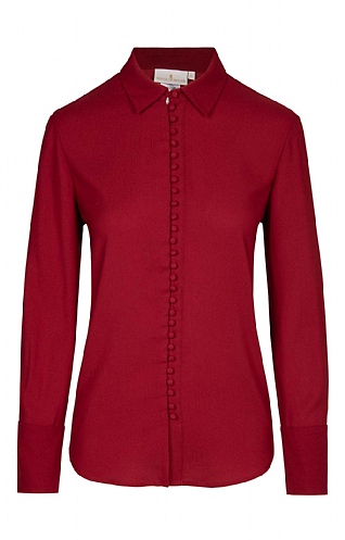 Covered Button Blouse