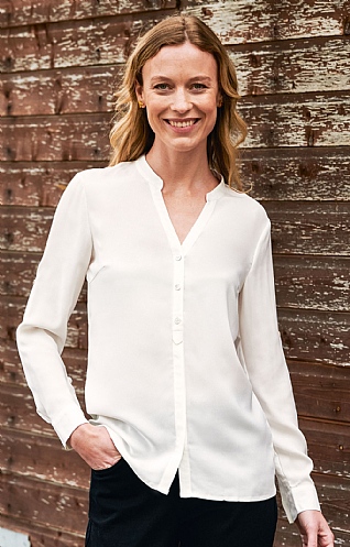 Open Collar Blouse