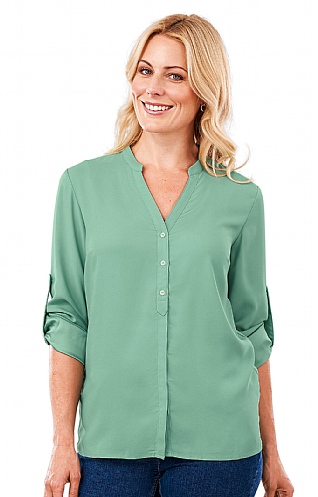 Open Collar Blouse Open Collar Blouse