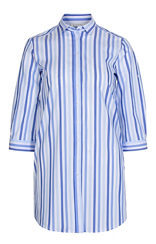 Eterna Striped Long Shirt Eterna Striped Long Shirt