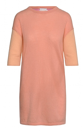Brodie Cashmere Ladies Cashmere Colour Block Dress