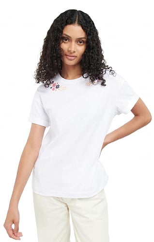 Ladies Barbour Apia T-Shirt - White, White
