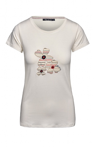House Of Bruar Ladies Oya T-Shirt - Navy Blue