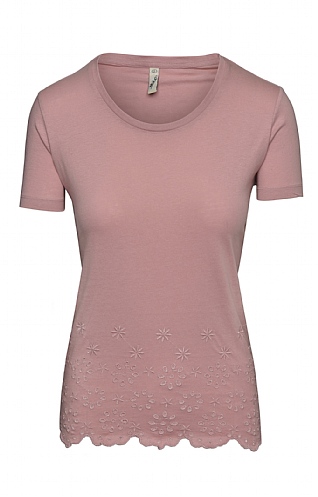 House Of Bruar Ladies Bottom Trim T-shirt