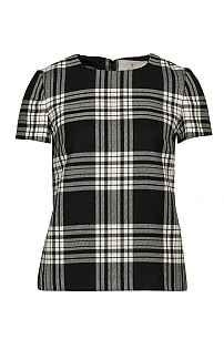 House of Bruar Ladies Plaid T-Shirt