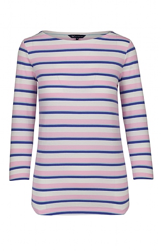 Ladies Crew Clothing Essential Breton, Iris/Pepermint/Lilac/White