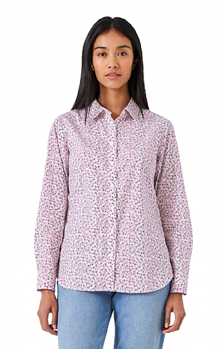 Ladies Crew Clothing Lulworth Shirt, Asher Pinks