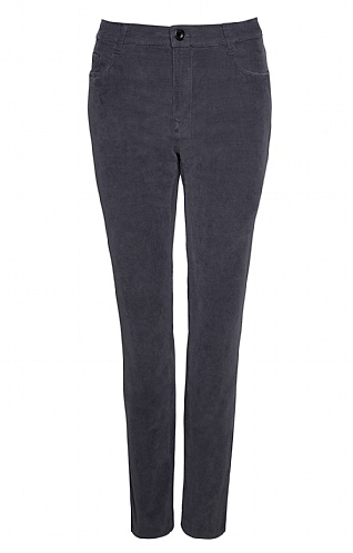 Brax Ladies Velvet Jeans, Pebble