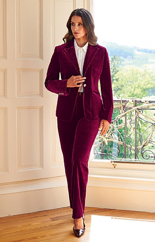Ladies Velvet Trousers