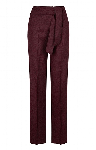 House of Bruar Ladies Tie Waist Flannel Trousers