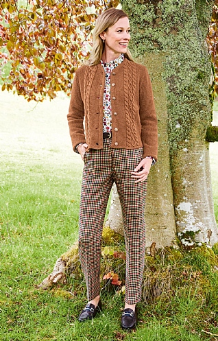 Ladies Plaid Trousers