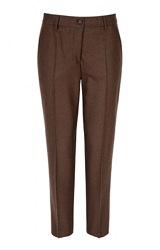 Cropped Flannel Trousers