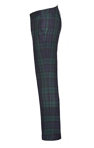 Dark tartan deals trousers