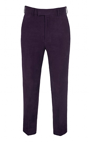 House of Bruar Moleskin Trousers, Aubergine