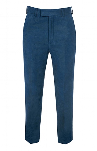 House of Bruar Moleskin Trousers, Blue