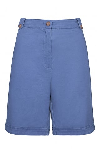 House of Bruar Ladies Chino Shorts, Mid Blue