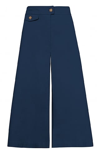 House of Bruar Ladies Chino Culottes - Navy Blue, Navy