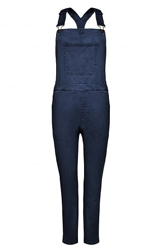 House of Bruar Ladies Chino Dungarees - Navy Blue, Navy
