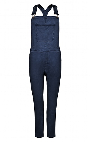 House of Bruar Ladies Chino Dungarees - Navy Blue, Navy