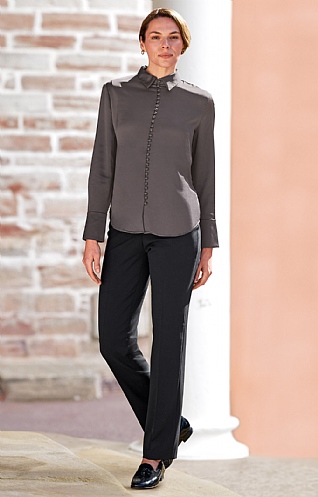 Ladies Gardeur Wool Blend Trousers - Black