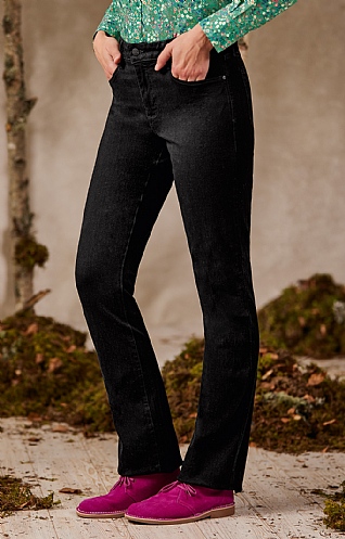 Ladies NYDJ Barbara Boot Leg Jeans - Black