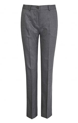 House of Bruar Ladies Classic Wool Trousers, Grey